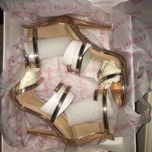 Golden/transparent heels